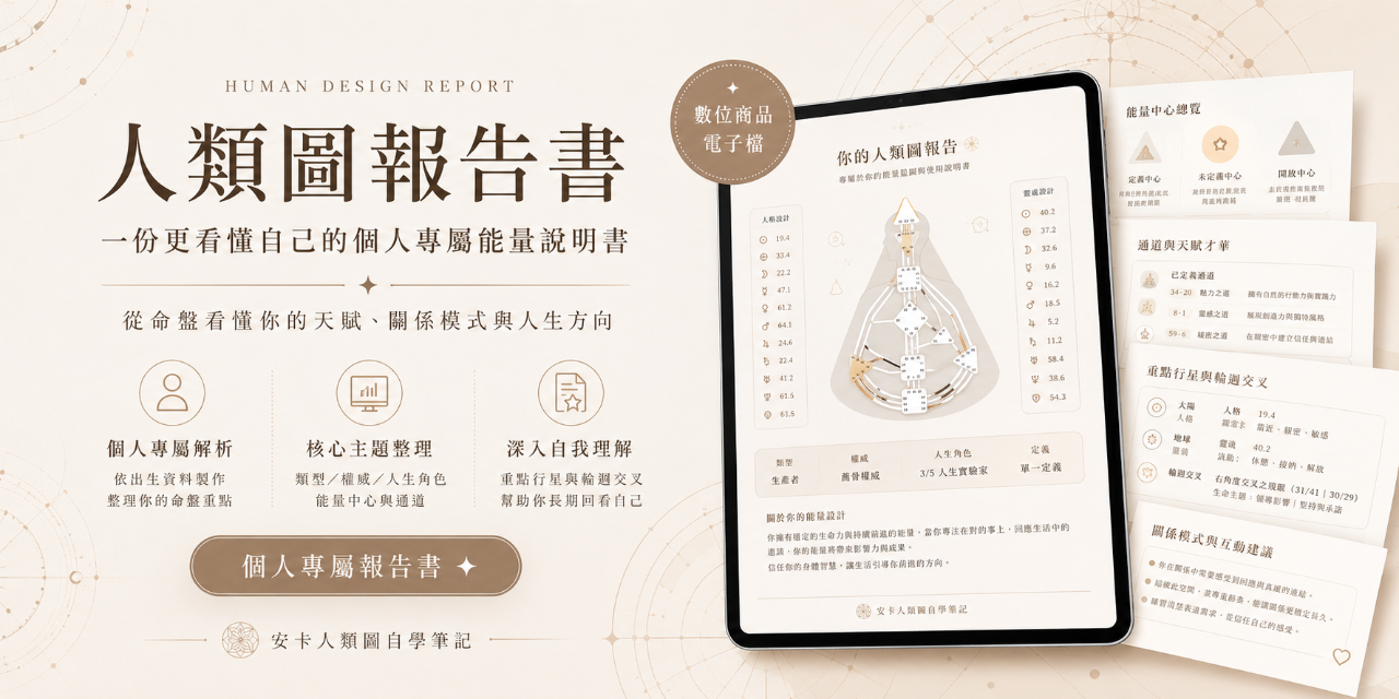 個人專屬人類圖報告書