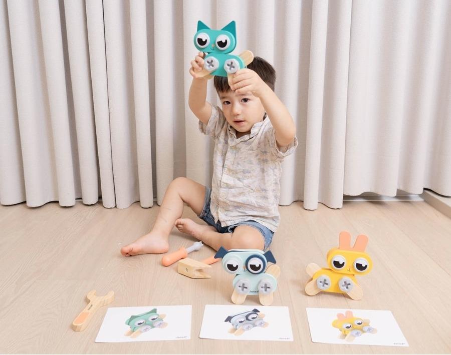 ----【詳細心得文】---- 法國Janod 磁鐵拼圖。桌遊