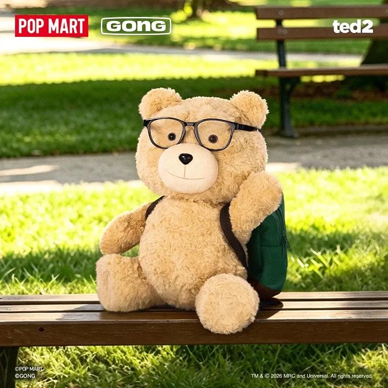 小羊羊🐑 《Ted2》- 泰迪熊可動毛絨玩偶-Hot Nerd Ted 收藏潮玩公仔