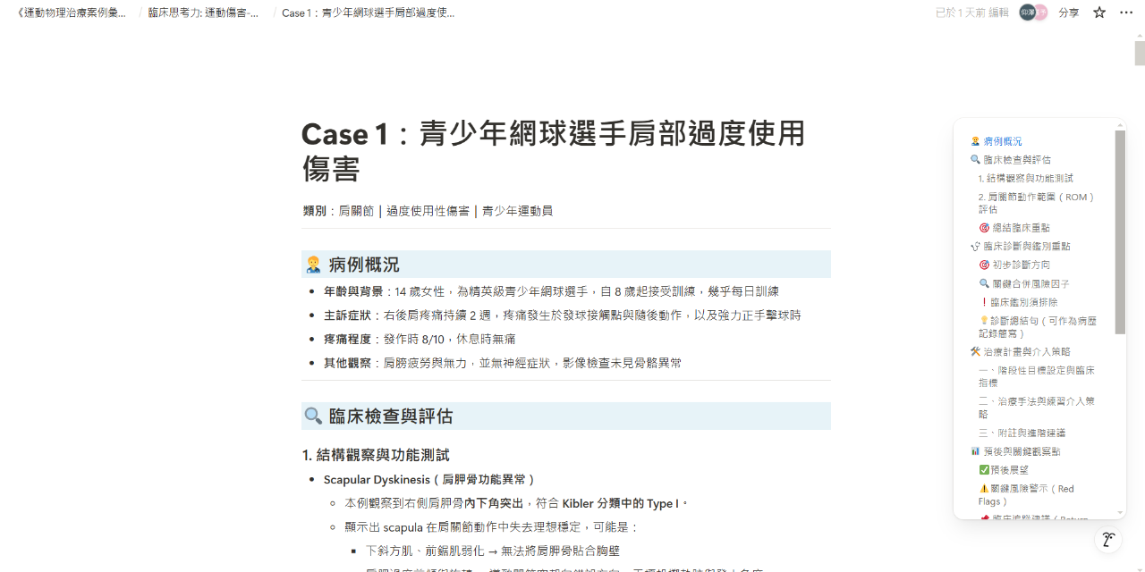 臨床思考力: 運動傷害-肩部