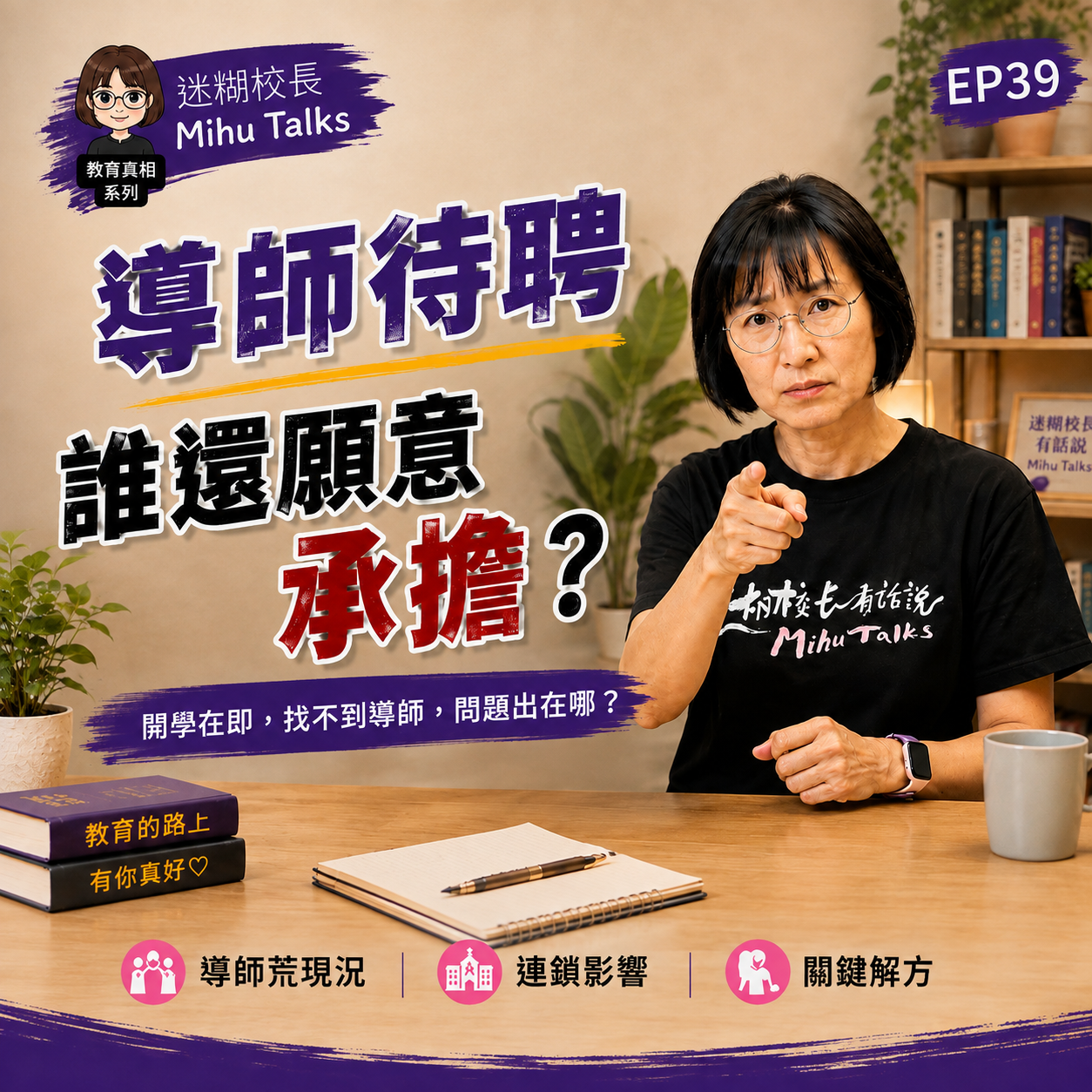 EP39｜開學找不到導師：台灣不是缺老師，而是留不住老師？｜FB 迷糊校長有話說