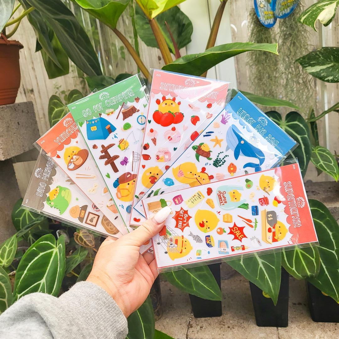 PULU, the little chicken Sticker Sheets