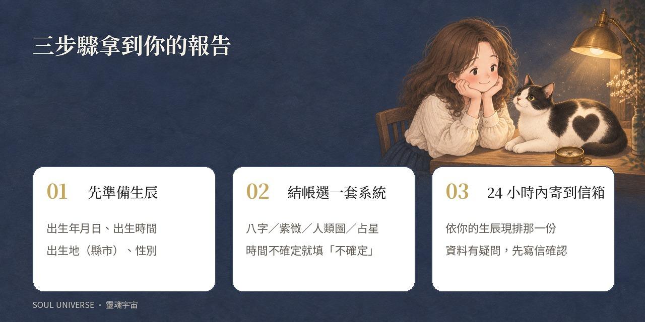 Soul Report 命盤入門版｜八字／紫微／人類圖／占星四選一，翻成你看得懂的話