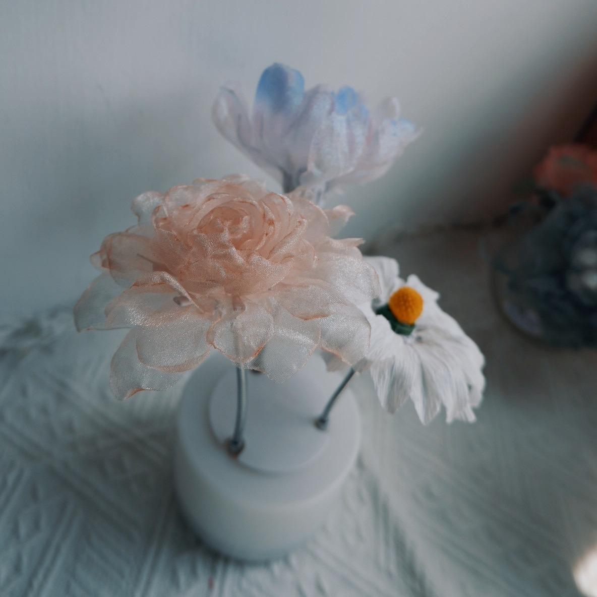 會呼吸的燈花、芍藥燈花、客製化、體驗課、玫瑰、小雛菊