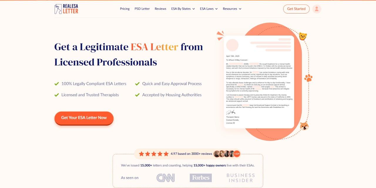 RealESALetter.com RealEsaLetter.com Official