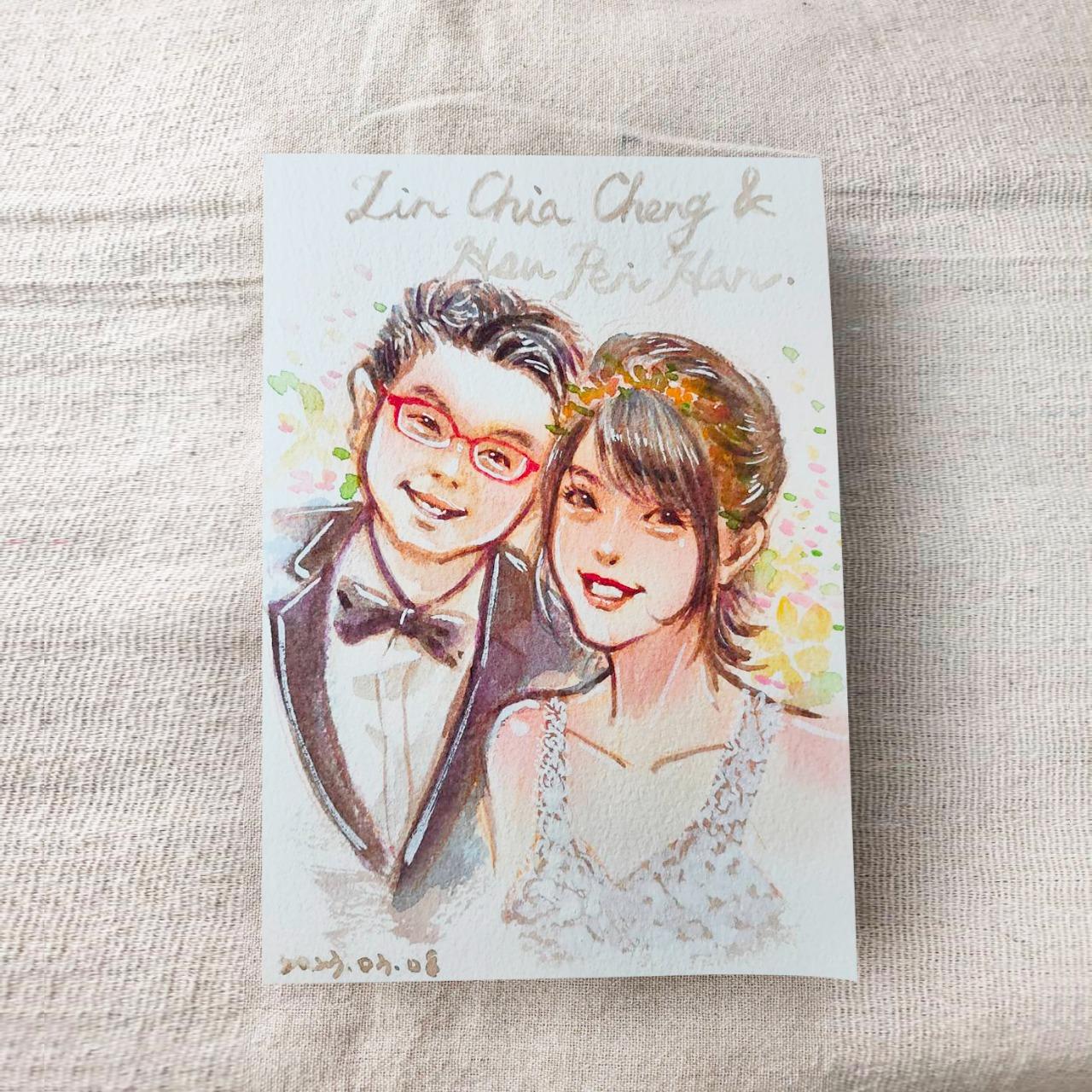 Faina mei 菲娜 似顏繪,手繪禮物,線上訂購似顏繪