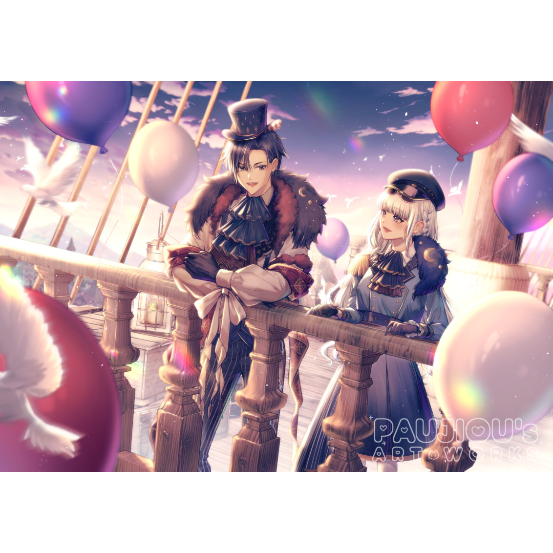 日系插畫、插畫委託、私人委託、夢圖委託、泡啾PauJiou