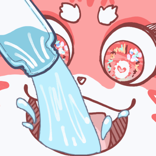 嘔菟物是隻綿菓子獺 貼圖『喝爆』嘔菟物