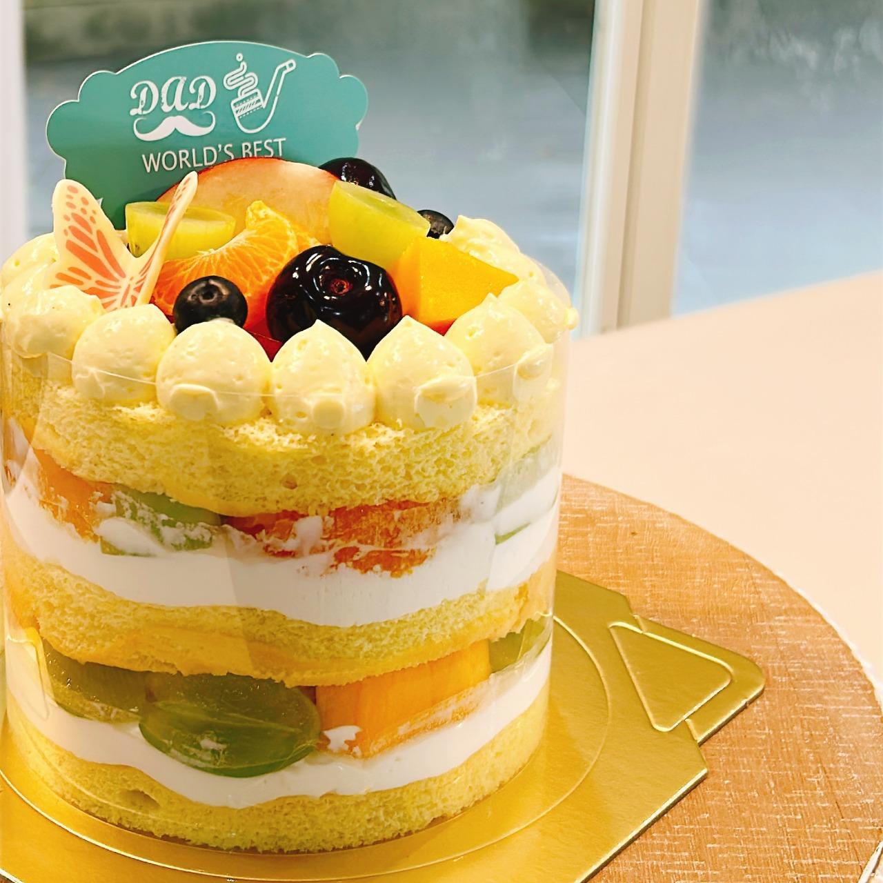 甜舖子甜點 Gloria Bakery [季節水果裸蛋糕] 季節水果/原味蛋糕/原味鮮奶油