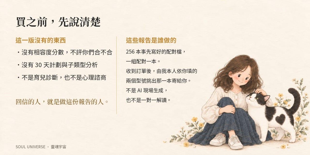 靈魂關係報告・親子 標準版｜11 頁，看孩子沒說出口的需求