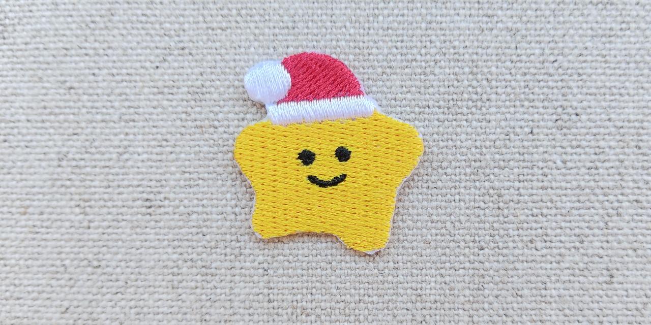 聖誕 耶誕 小物 聖誕帽 星星 刺繡檔 繡花檔