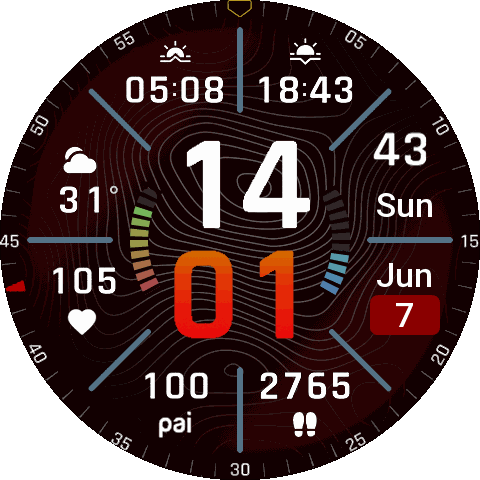 日期底色 Date Background