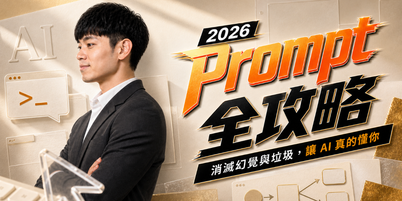 \ 熱銷預購中 32 折 /
【2026 AI Prompt 全攻略】