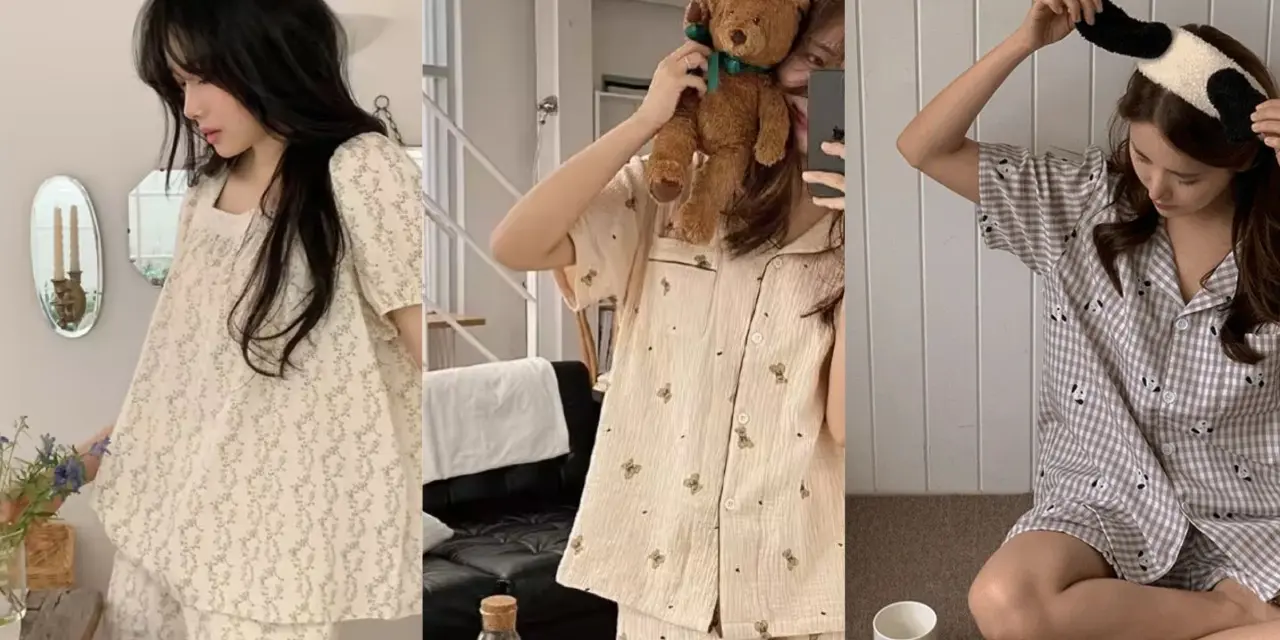 台中好媳婦Una的好物分享！ 「比代購還便宜！」在家也要穿得舒服又漂亮，超美韓國睡衣！✨XL款男生也能穿！