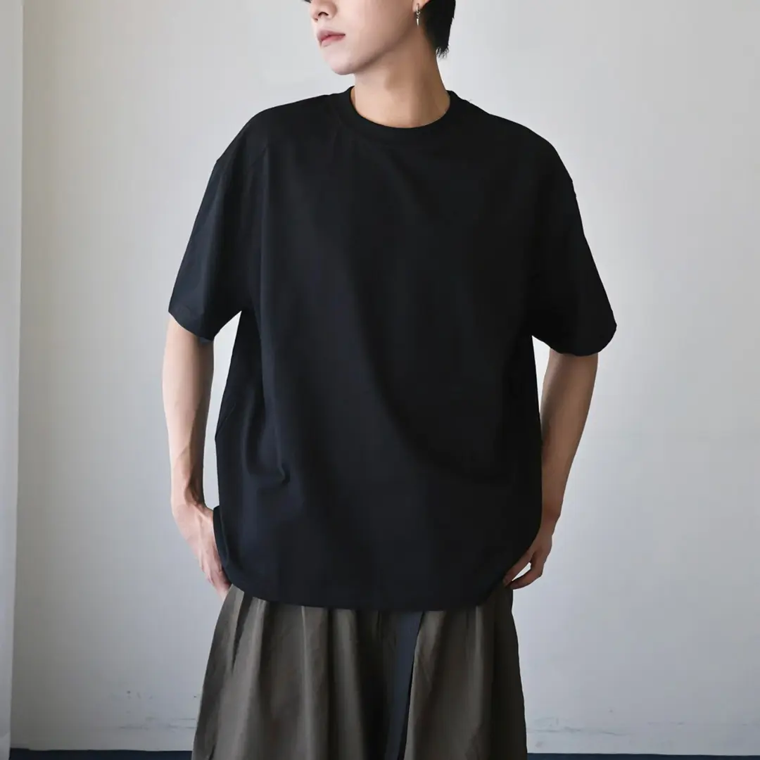 Fashion Jump 【現貨】ST001日系BOXY素面寬鬆落肩短Tee