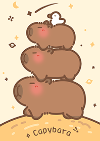 卡皮巴啦Capybara｜插畫 卡皮巴啦x小日常 – LINE主題 | LINE STORE
