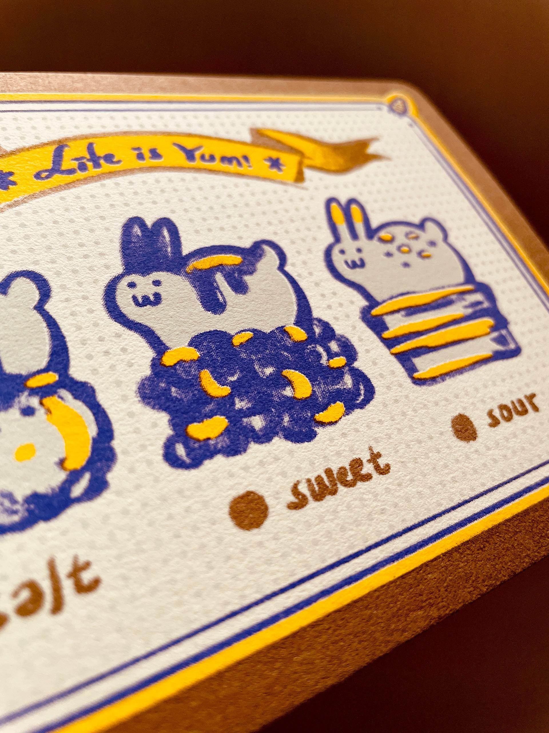 Mykaishih Risograph Card - Life is Yum!