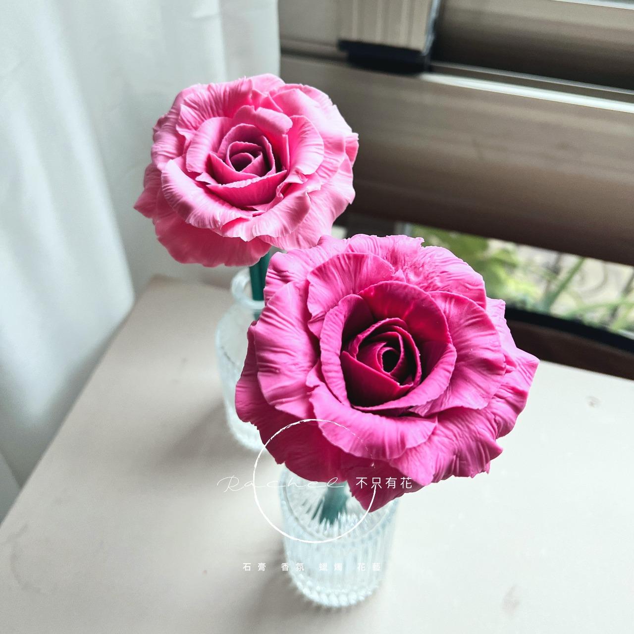 石膏花捏塑、石膏花捏塑體驗課、玫瑰、擴香、石膏花玫瑰捏塑