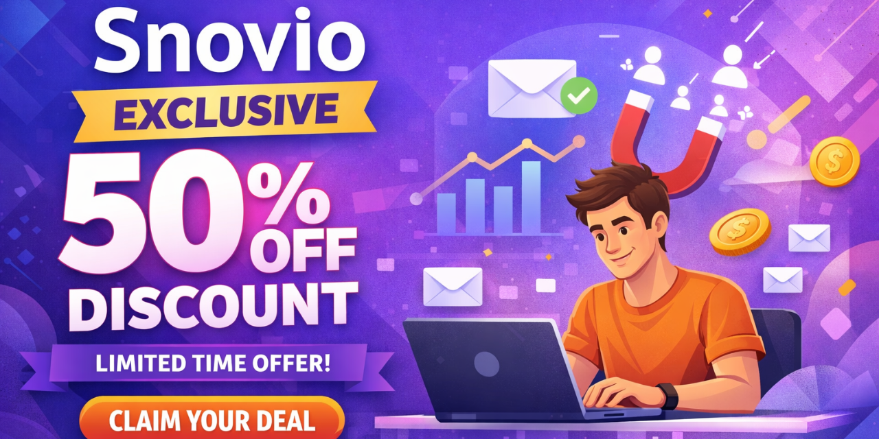 Snovio Promo Code Get Exclusive 50% Off | On All Plans 2026 Discount Code