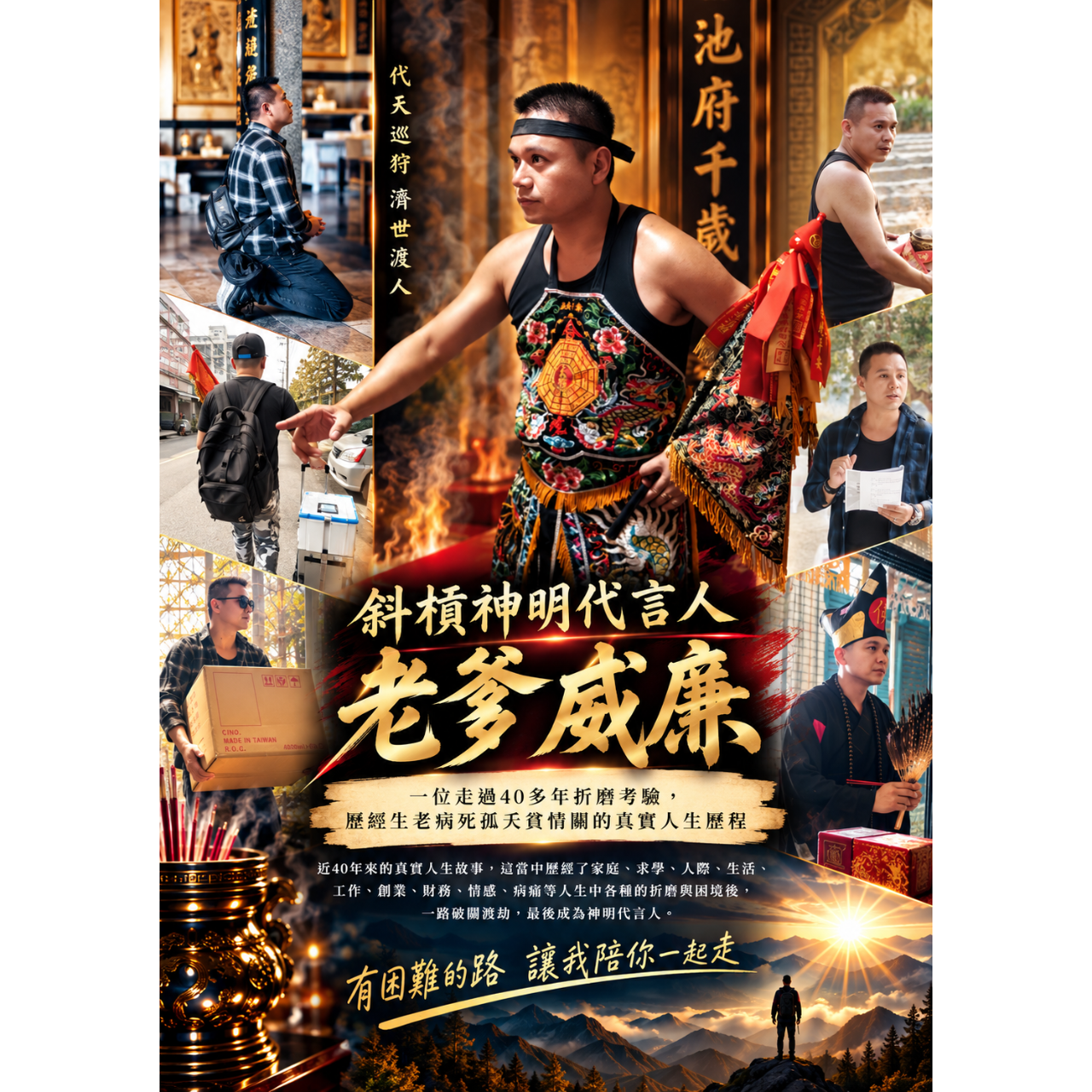 斜槓神明代言人，老爹威廉