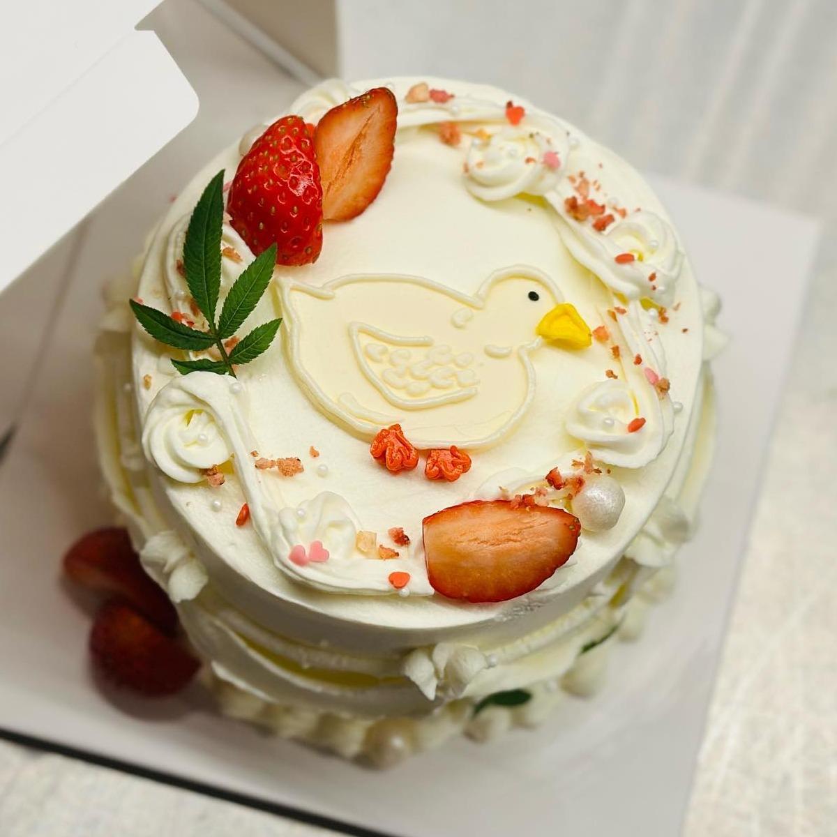 Sweet B Dessert & Gift 4寸小圖款草莓鮮奶油蛋糕