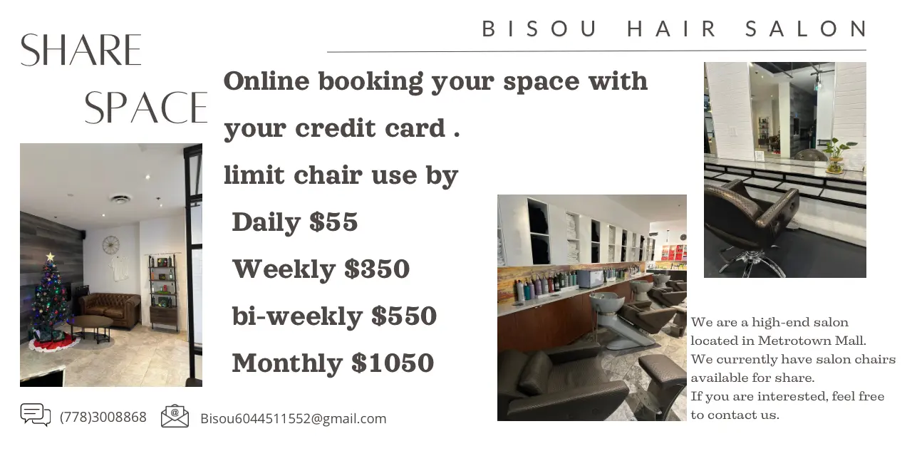 Bisou Hair Salon Booking your chair