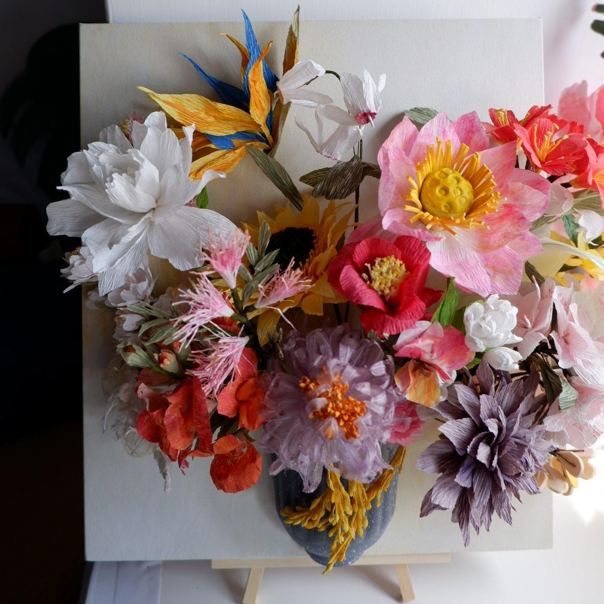 紗花、紙花證書課、紙花藝術、24節氣、花卉、課程