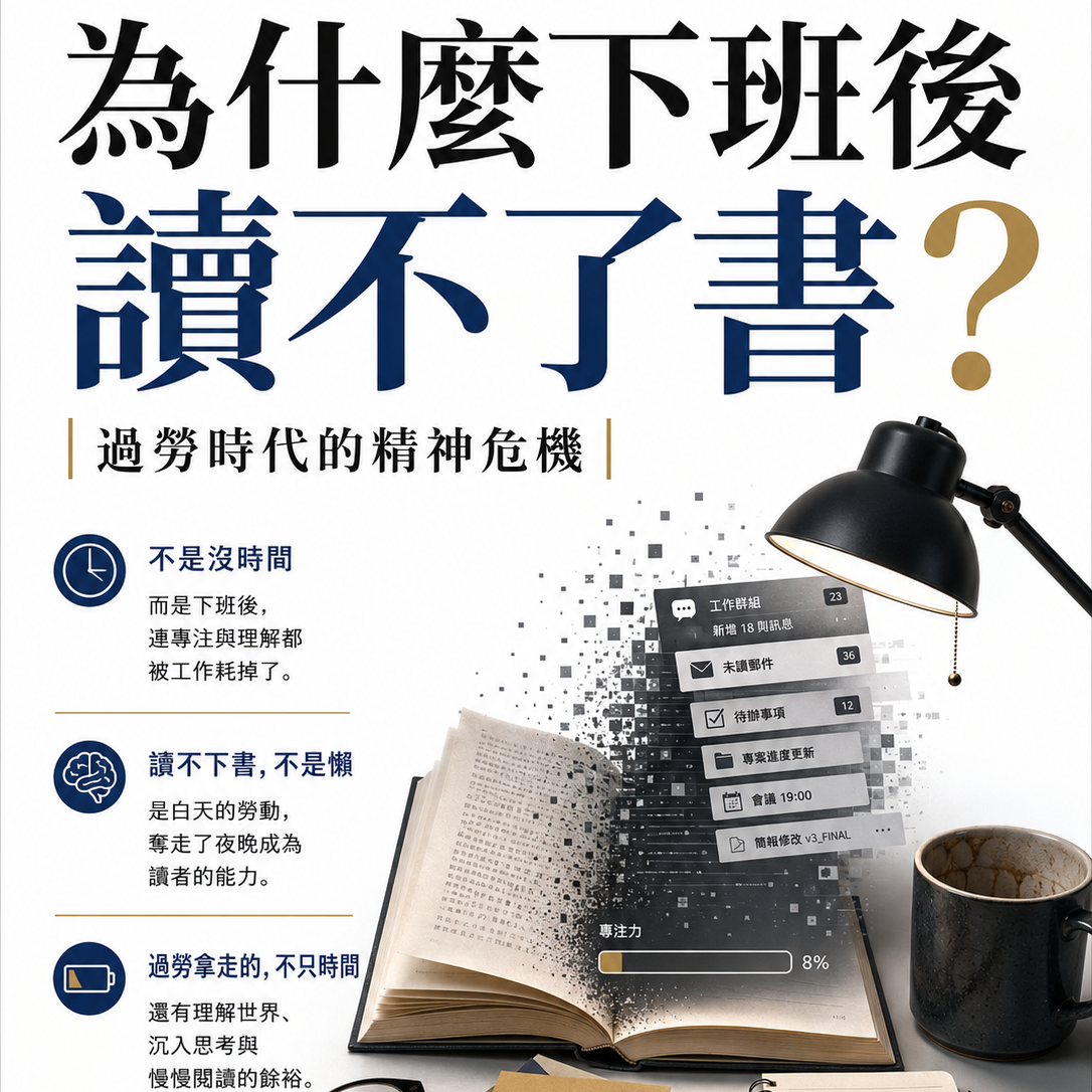 為什麼下班後讀不了書 過勞時代的精神危機
