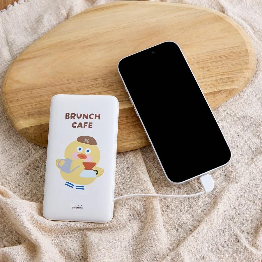 ⁺◟ 歡迎成為小Light打 ⁺◟♡² 早午餐兄弟小黃鴨咖啡師雙線快充10000mAh🍋行動電源