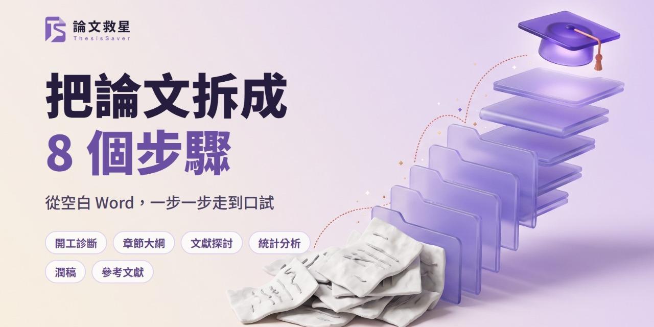 論文救星 ThesisSaver 論文救星 ThesisSaver 官方網站，AI 論文寫作工作流與 8 個 prompt 模板檔案