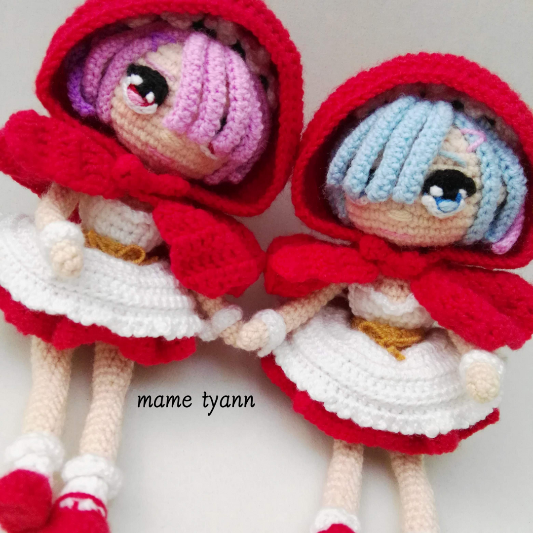 150-1 鉤織繪畫工房 RE0 - 雷姆拉姆 小紅帽款