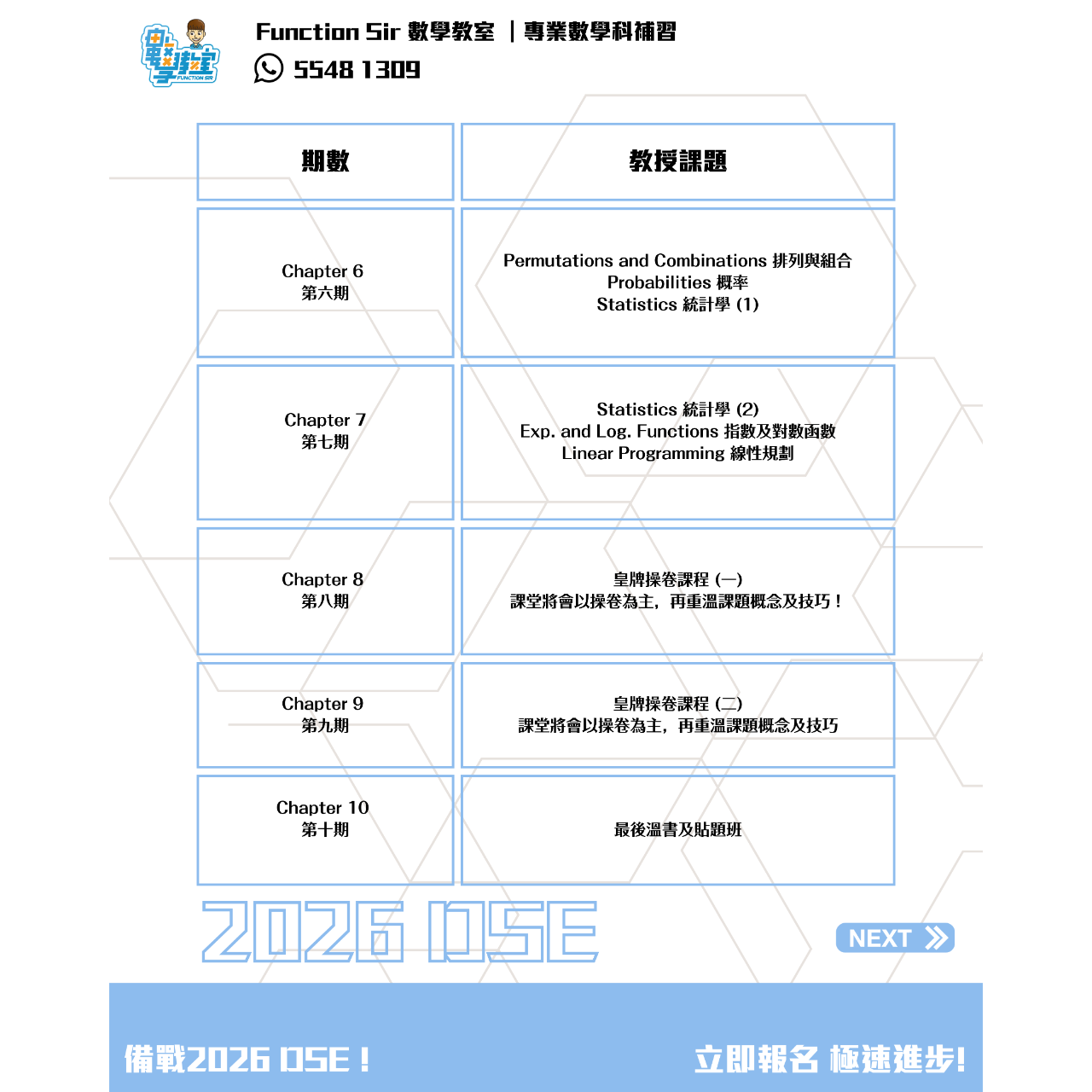 Function Sir 數學教室┃DSE 數學補習