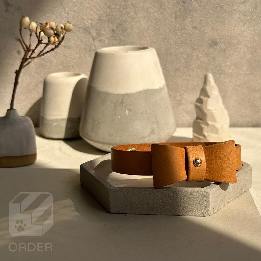 階の物ORDER皮革項圈訂製🐾 【無染原革色】