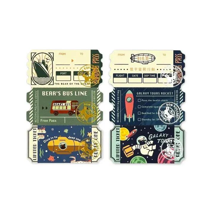 ZenPop Japan ROKKAKU X ob1toy Ticket Memo Cards