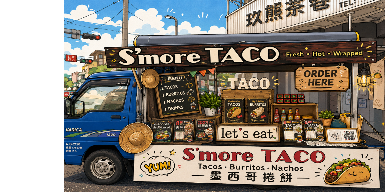 S’more TACO 墨西哥捲餅 餐車漫畫版