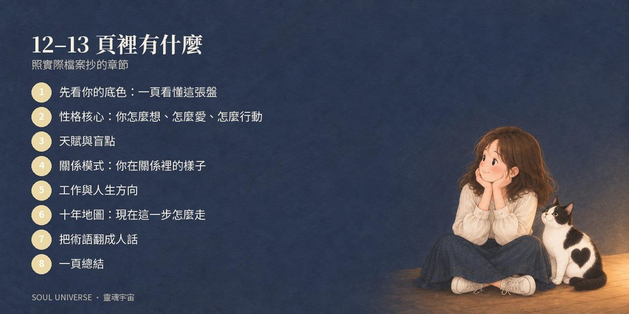 Soul Report 命盤入門版｜八字／紫微／人類圖／占星四選一，翻成你看得懂的話