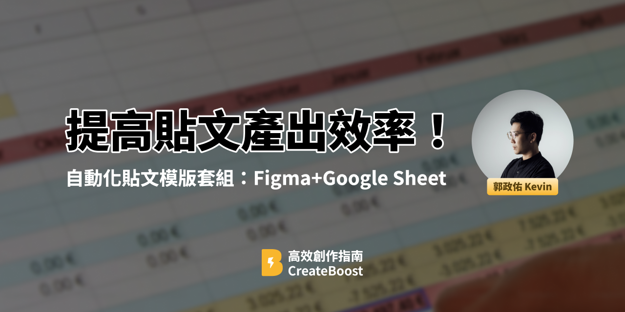 設計週報 Figma 模版+Google Sheets 模版