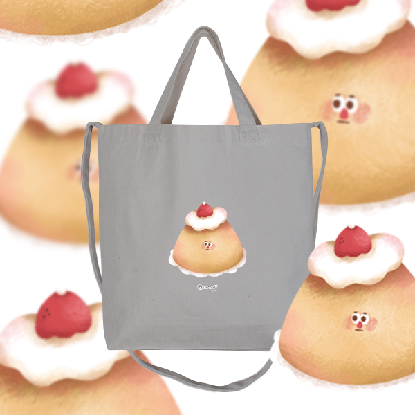 𝐖𝐚𝐧𝐉 草莓季！序曲 (Canvas Bag | Gray)