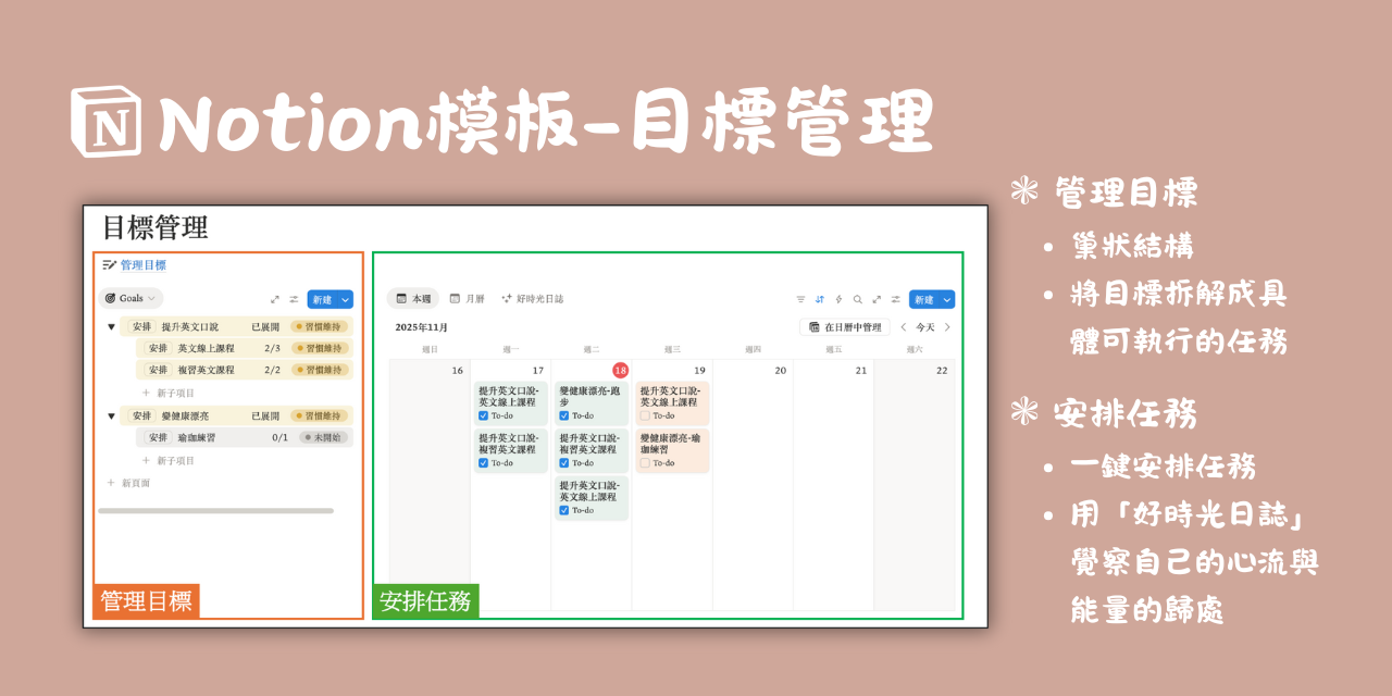 Notion模板：目標管理