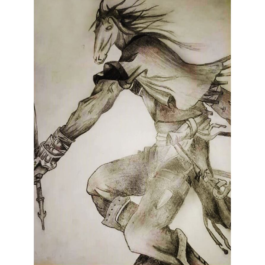 兔兔畫館 馬面