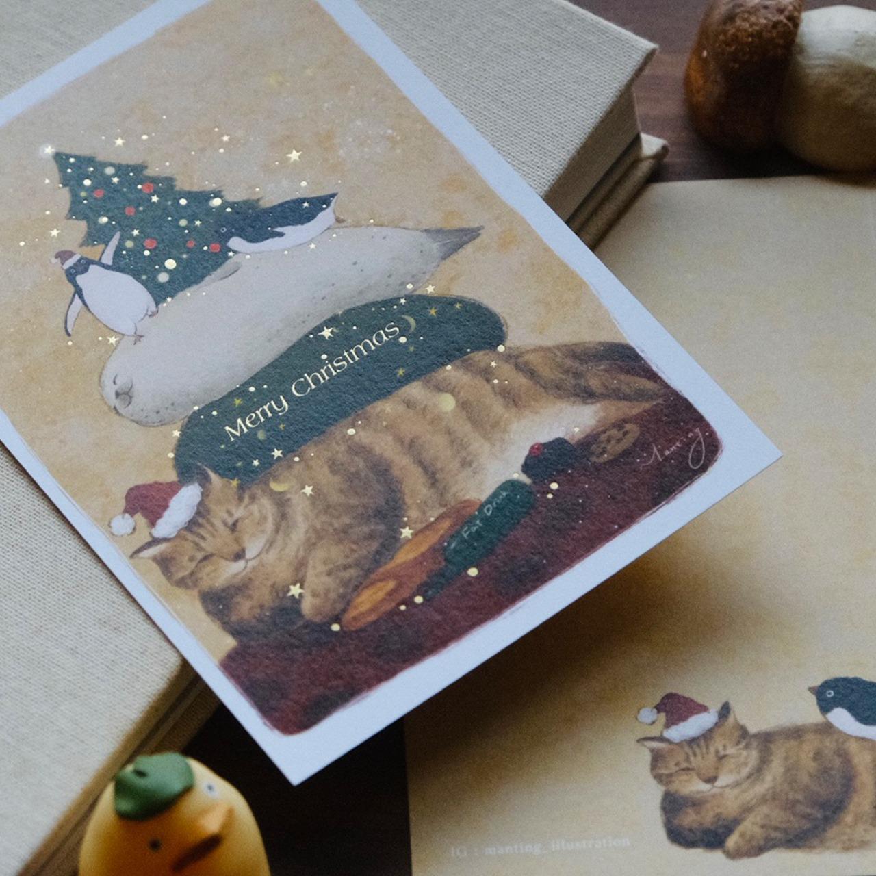 Manting 嫚 燙金聖誕卡