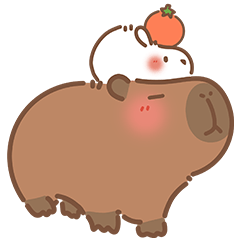 卡皮巴啦Capybara｜插畫 卡皮巴啦x小日常 – LINE貼圖 | LINE STORE