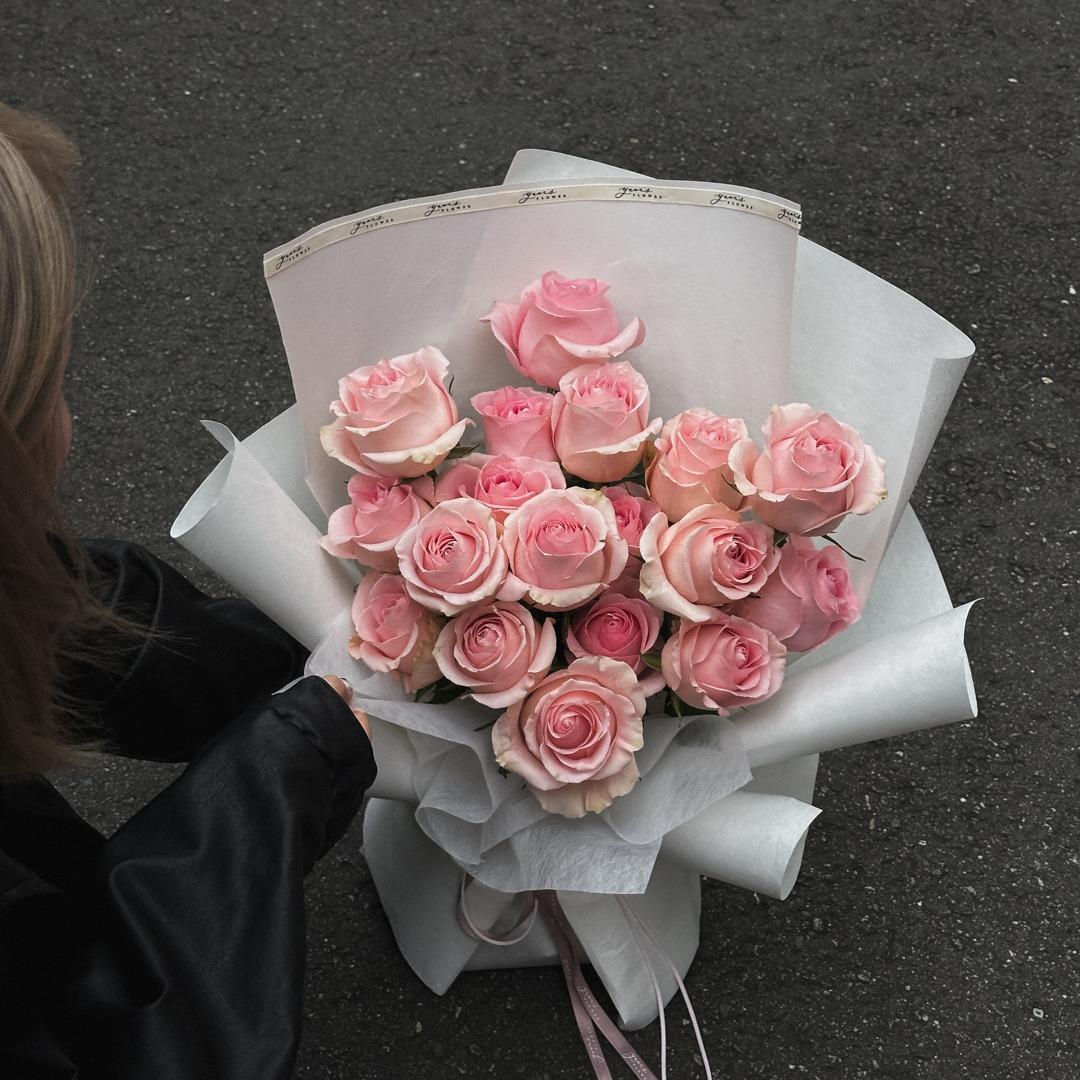 原點花藝設計 Yuan's Flower 粉玫瑰花束