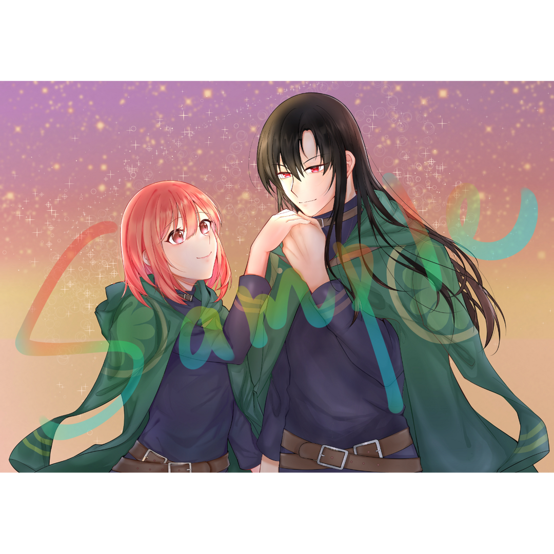 雨桃 雙人半身範例