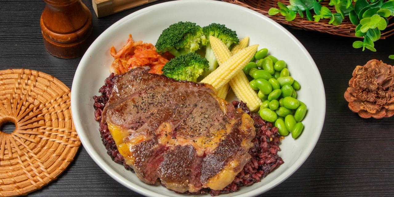 維克私廚 黑胡椒沙朗牛排健身餐