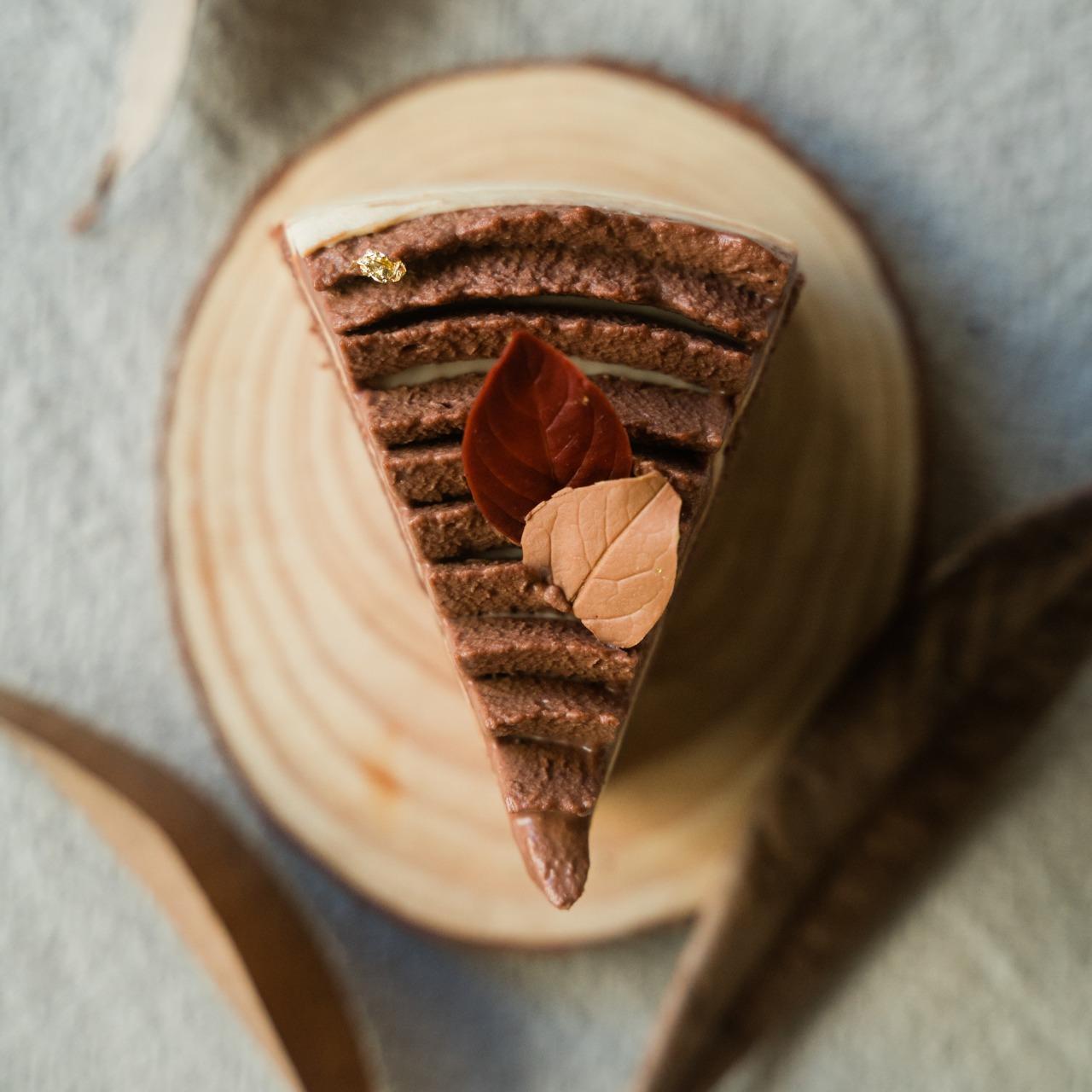 點點甜甜甜點店 焦糖味噌苦可可戚風