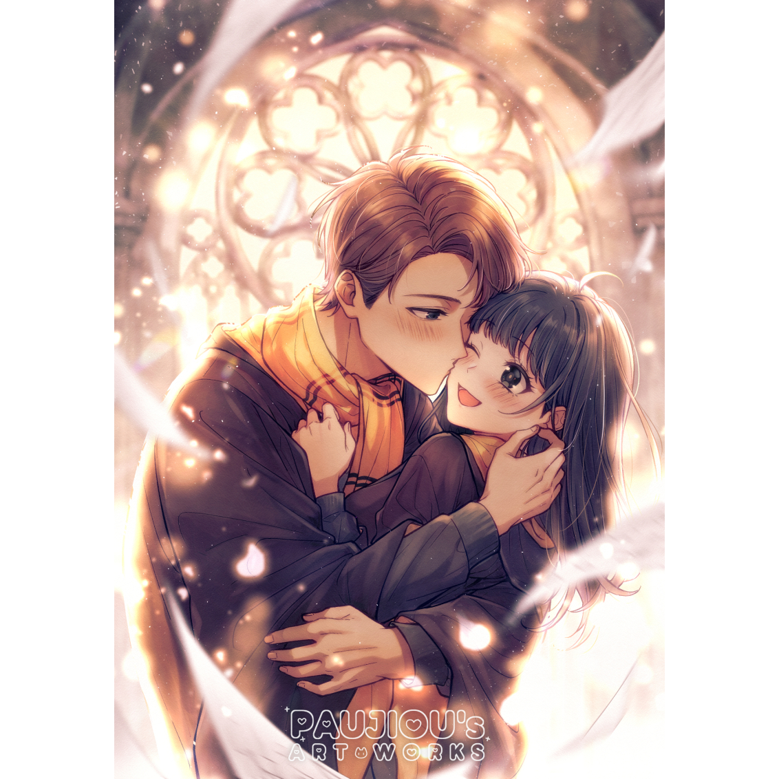 日系插畫、插畫委託、私人委託、夢圖委託、哈利波特、泡啾PauJiou