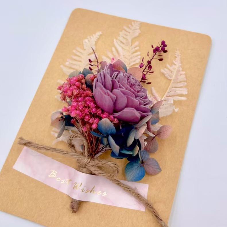 日下花開 永生花卡片