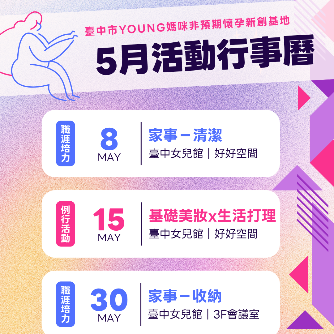 臺中市 Young 媽咪非預期懷孕新創基地