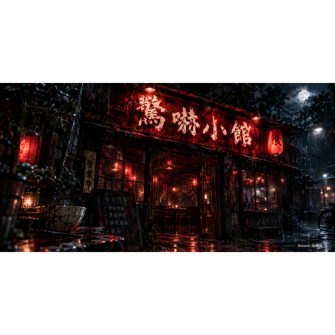 Breeze 湯碗貓 《驚嚇小館》｜黑暗恐怖短篇 👻